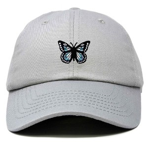 Dalix Butterfly Embroidered Cap Cotton Baseball Hat Garden Womens - 1 of 4
