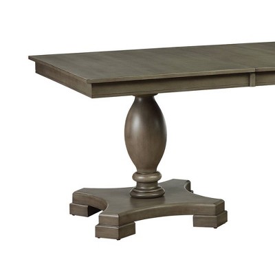 Waylon Transitional Gray Oak Extendable Dining Table