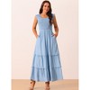 Seta T Women's Sleeveless Summer Scoop Neck Pockets Casual Maxi Dress - 3 of 4