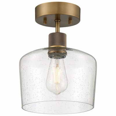 Access Lighting Port Nine 1 - Light Flush Mount in  Antique Brushed Brass