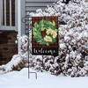 Briarwood Lane Garden Flag 18x12.5 For Outdoor Red Magnnolia Wreath Burlap Winter Garden Flag Flag For Winter Garden Flag Flags For Outside - 4 of 4
