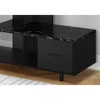 48" Modern Faux Marble TV Stand with Spacious Shelves and Side Drawer for Living Room - 4 of 4