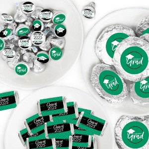 Big Dot of Happiness 2025 Green Graduation Party Candy Favor Sticker Kit - 304 Pieces - 1 of 4