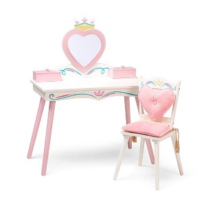 Princess Vanity Table and Chair Set - WildKin - 1 of 4