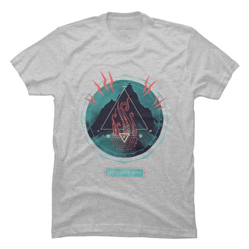 Men's Design By Humans Mountain Of Madness By Againstbound T-shirt ...