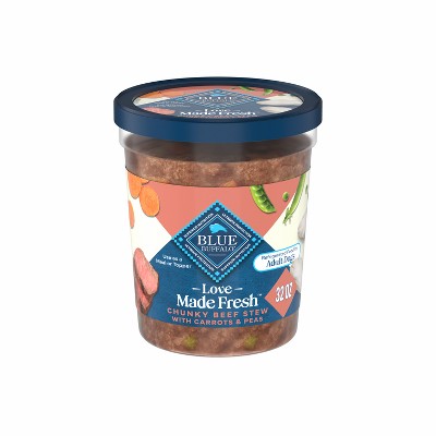 Blue Buffalo Love Made Fresh Tub Beef Flavor Wet Dog Food - 2lbs