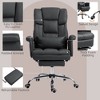 NicBex PU Leather Adjustable Height Swivel Executive Office Chair with Footrest and Lumbar Support for Work Study - 4 of 4