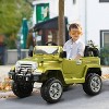 Aosom Kids Ride-on Car, Off-Road Truck with MP3 Connection, Working Horn, Steering Wheel, and Remote Control, 12V Motor, Black - 2 of 4