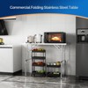 ROVSUN Stainless Steel Table for Prep & Work,Commercial Work Tables and Workstations, NSF Heavy Duty Metal Table with Adjustable UnderShelf - 4 of 4