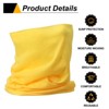 Unique Bargains Breathable Elastic Moisture Absorption Sport Neck Gaiter Face Masks 2 Pcs - 4 of 4