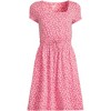 Lands' End Women's Cotton Modal Smocked Waist Dress - 3 of 4