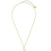 SHINE by Sterling Forever Sterling Silver Initial Necklace with Beaded Chain - 2 of 2