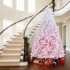 Tangkula Artificial Christmas Tree Hinged Snow Flocked Xmas Tree w/ Lush Branch Tips - 4 of 4