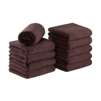 Arkwright Microfiber Coral Fleece Salon Towels (Pack of 10) - Bleach Safe Resistant Hair Drying Towel, 16 x 27 in.