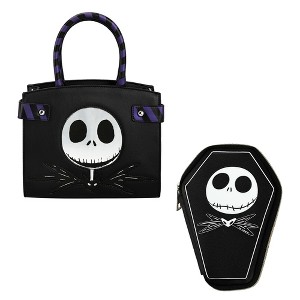 Nightmare Before Christmas Jack Skellington 2-Pack Women's Purse & Coin Purse Combo Set - 1 of 4