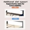 Vynxaria beige gueen size trundle pull out drawers storage upholstered bed - 3 of 4