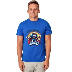 Papa-Triotic Dad Men's Patriotic Superhero 4th of July T-Shirt - 1 of 4