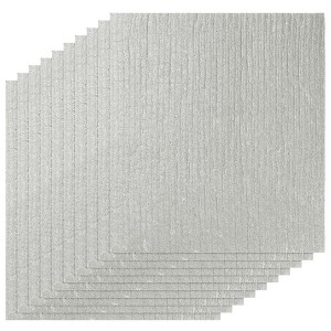 Unique Bargains Washable Reusable No Odor Lint Free Absorbent Cellulose Sponge Dish Cloth 7" x 8" - 1 of 4