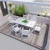 GDFStudio Joyce Patio High Impact Polystyrene Dining Chairs with Armrests (Set of 2) - 2 of 4