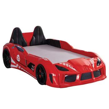 Twin Tarryton Car Bed with LED Lights and Sound - miBasics