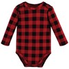 Hudson Baby Unisex Baby Cotton Long-Sleeve Bodysuits, Christmas Tree 3-Pack - image 4 of 4