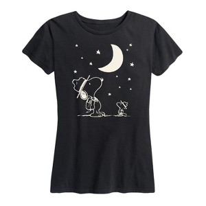 Women's - Peanuts - Snoopy Star Gazing Short Sleeve Graphic T-Shirt - 1 of 4