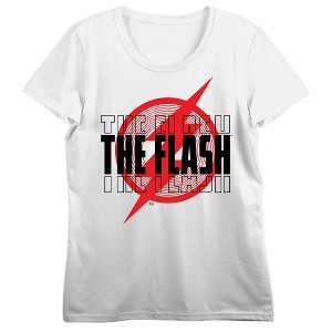 The Flash Red Logo Women's White T-Shirt - 1 of 2