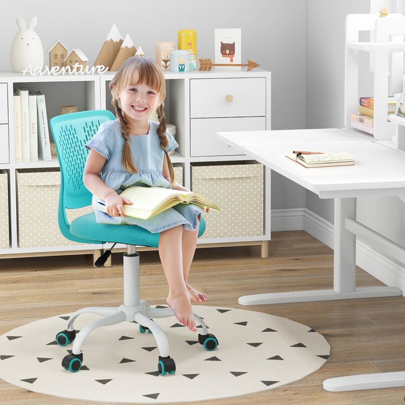 Tangkula Kids Desk Chair Ergonomic Swivel Children Mesh Study Height Adjustable, 2 of 9