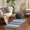 Design Imports Denim Color Block Cotton Chindi Rug 2Ft 3Inx6Ft - 2 of 4