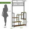 Plant Shelf with Grow Light, Tall Plant Stand, 7 Tiered Large Metal Shelf with Hanging Hooks, Flower Bonsai Pots Organizer for Balcony, Living Room - 3 of 4