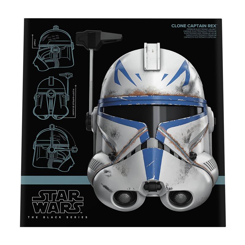 Star Wars Clone Captain Rex Black Series Premium Electronic Helmet, 6 of 10
