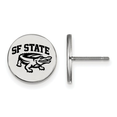 Black Bow Jewelry Sterling Silver San Francisco State Gators NCAA Post Earring - image 1 of 3