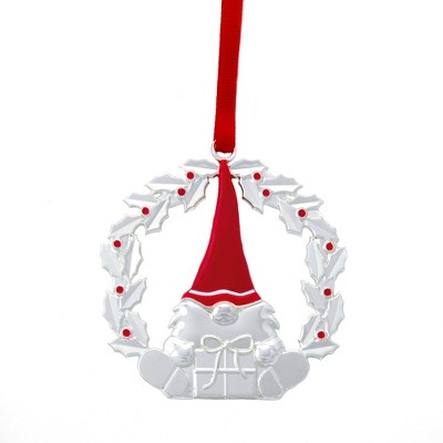Nambe Gnome Wreath Ornament