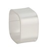Silver Spoons Elegant Square Napkin Rings Set of 6, Glitz Design Napkin Holders for Table Setting  - 2 of 3