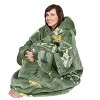 Catalonia Woman Wearable Blanket Hoodie Oversized Sweatshirt, Warm Fleece Pullover Adult Blanket, Cozy Birthday Gift for Woman Wife - 2 of 4