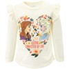 Disney Princess Anna Elsa Frozen Girls Graphic T-Shirt and Leggings Outfit Set Toddler to Big Kid - 3 of 4
