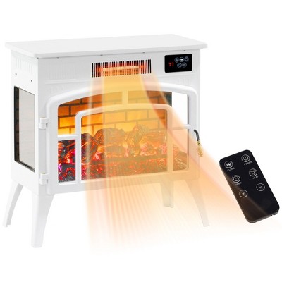 NicBex 22"Electric Fireplace 3D Realistic Flame Effect Heater Stove Fireplace with Remote Control & Adjustable Temperature,1500W