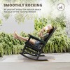 Arceso Outdoor Rocking Chair, HDPS Poly Rocking Chair, All Weather Resistant Plastic Outdoor Indoor Porch Rocker, Heavy Duty Rocker for Patio,  Garden - 2 of 4