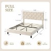 Upholstered Bed Frame with Adjustable Headboard - Wood Slat Support, No Box Spring Needed, Platform Bed with Strong Metal Frame - 2 of 4