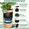 14.5 Inch Tall Planter Set of 2, Large Flower Pot with Water Monitoring Device and Hidden Wheels, Garden Pot for Living Room, Patio, Black - 3 of 4