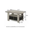 HOMLUX 31" Coffee Table Modern Living Room Furniture with Storage Bin Drawer & Open Shelf - 3 of 4