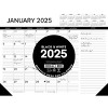 Willow Creek Press Black And White 2025 22"x17" Large Monthly Deskpad: Desktop Calendar, Paper, January-December, Glue Binding - 3 of 4