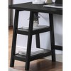 Rubber Wood Writing Desk with Storage, Open Shelves, Spacious Top and Easy Assembly - 4 of 4