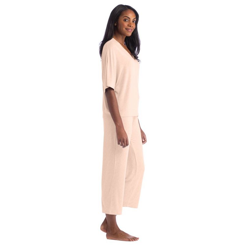 Softies Dream Relaxed V-neck with Capri Lounge Set, 3 of 6