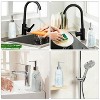 LunaLulinlk Glass Soap Dispenser Set, Contains Hand Soap and Dish Soap Dispenser(Black & White) - 2 of 4