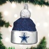 Old World Christmas Blown Glass Ornament for Christmas Tree, Dallas Cowboys Beanie - image 2 of 3