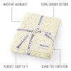 100% Luxury Cotton Heart Knit Swaddle Blanket for Blanket for Newborn and Infant Boys and Girls - 3 of 4