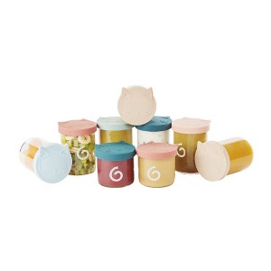 Babymoov Isy Bowls Glass Baby Food Containers with Silicone Lids - 1 of 4