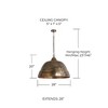 Capital Lighting Sedona 1 - Light Pendant in  Oxidized Brass - 2 of 4