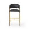 Bar Stools Set Of 2, Counter Height Bar Stools With Back, Industrial Pub Barstools With Metal Legs And Footrest, Dining Chairs For Kitchen Island - 2 of 4